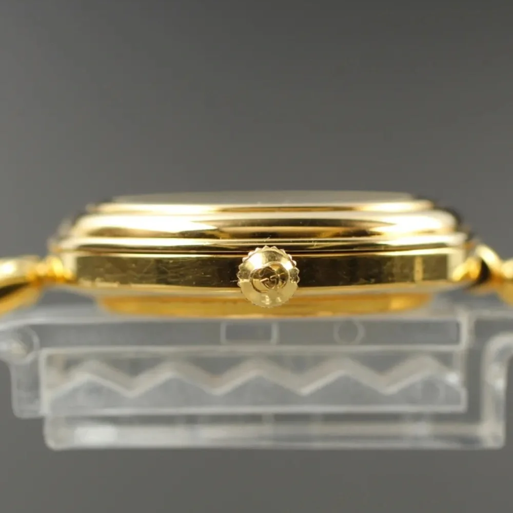 Gucci Italian Luxury 14K Gold Plated Bracelet Watch